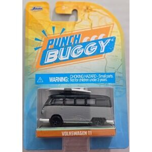 Jada 1:64 Volkswagen VW T1 Punch Buggy White Pink Ice Cream Van‎